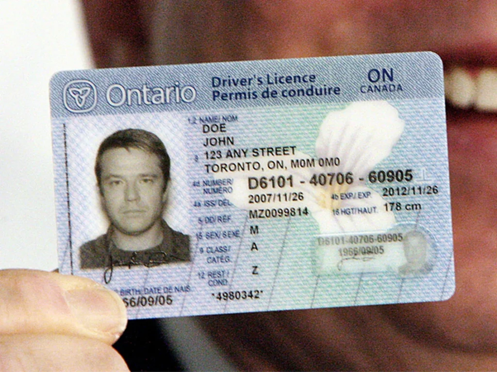 Ontario Drivers Licence