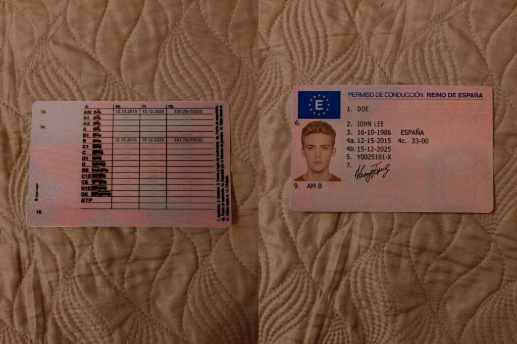 Spanish Drivers License