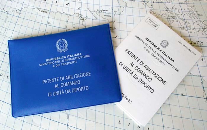 Real Italian Boat license