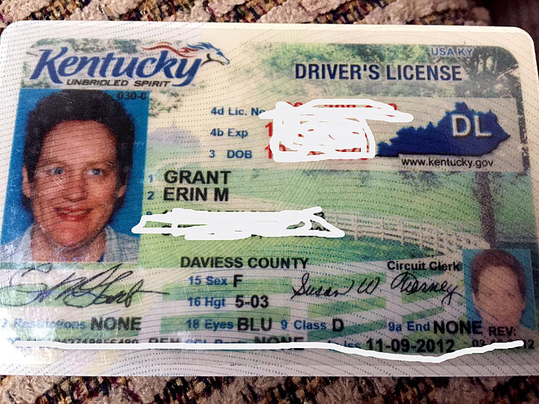 Real Kentucky Drivers License