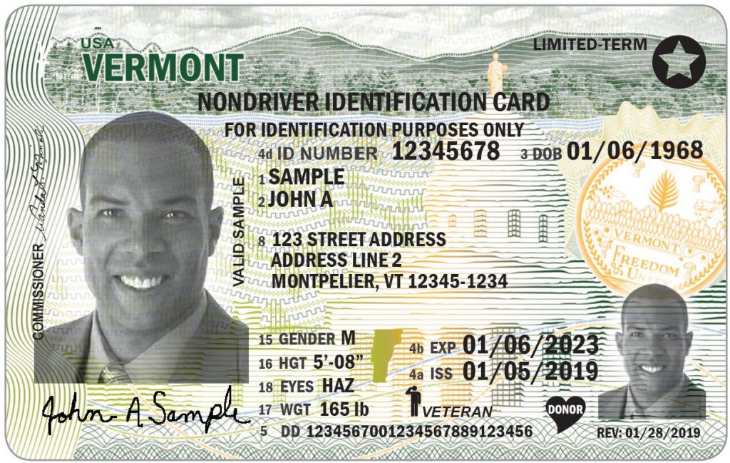 Vermont Driver’s License