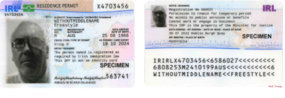 Irish Residence Permit