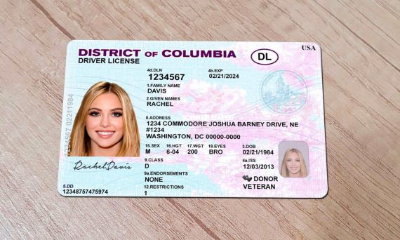 Driver license For District Of Columbia