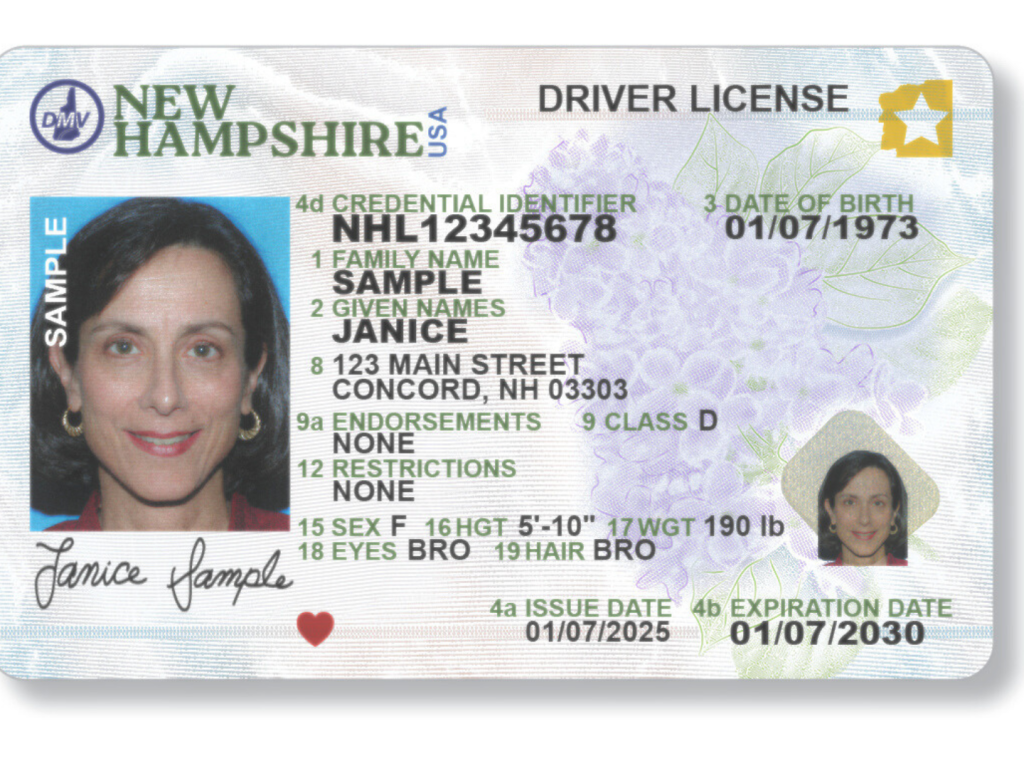 New Hampshire Driver’s License
