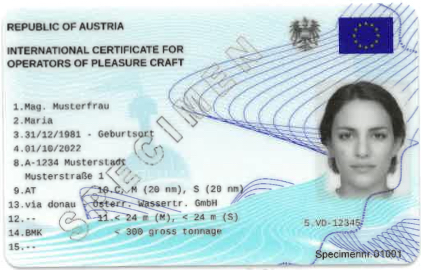 Austrian Boat License